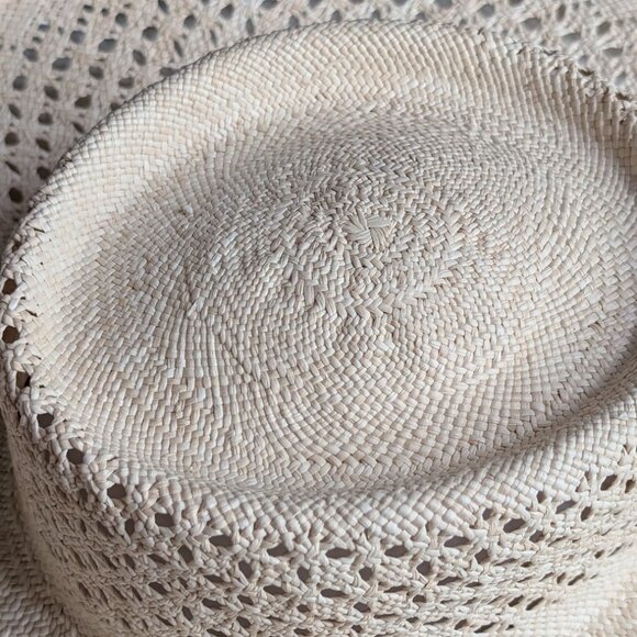 VAN PALMA Opale Junior Straw Hat Natural color Size: M EUC - Picture 12 of 16